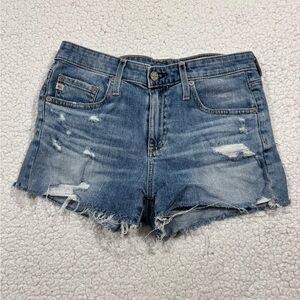 AG Adriano Goldschmied Women's Denim Bryn Ex-Boyfriend Cut-Off Jean Shorts sz 25